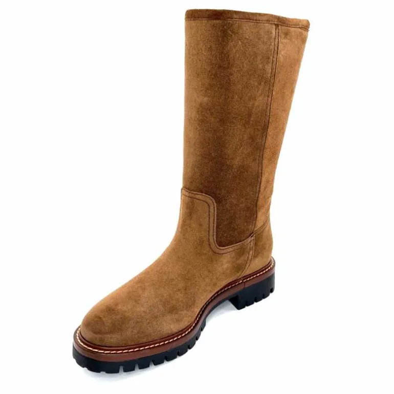 Alpe Bottes Fourrées 5206 Daim Castagna Marron Fashion