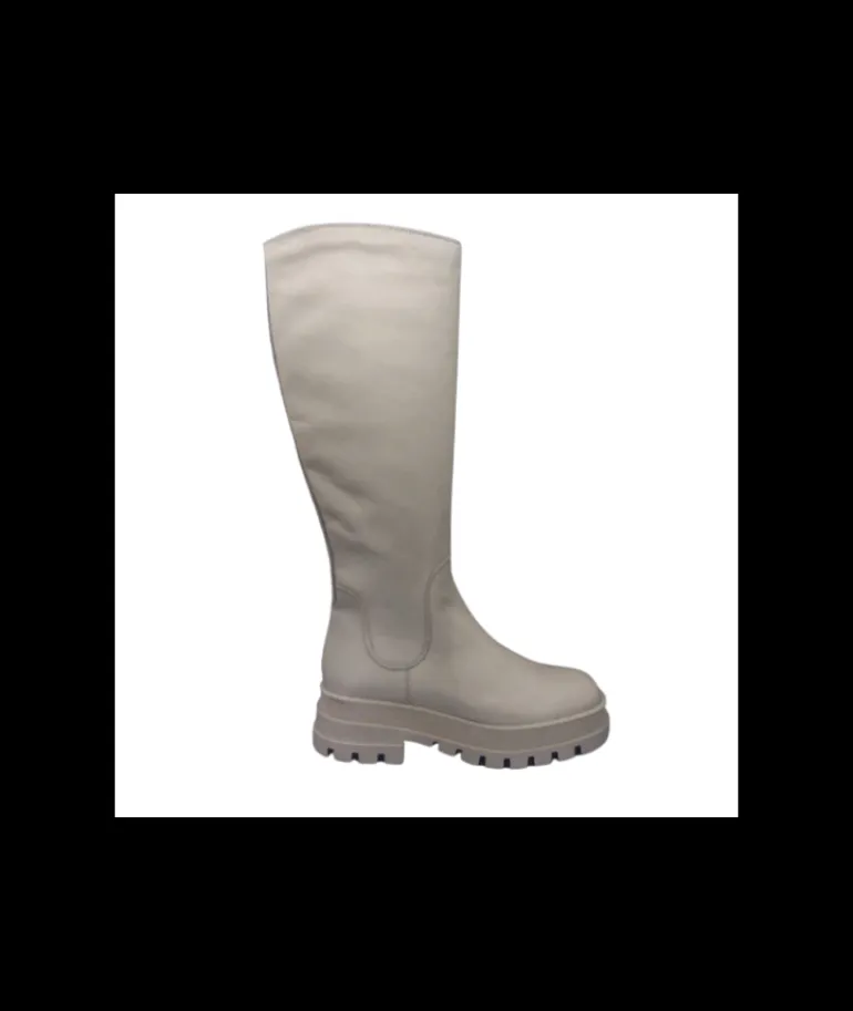 Elena Bottes Fourrées Mouton 61400 Ines Cuir Blanc Best Sale