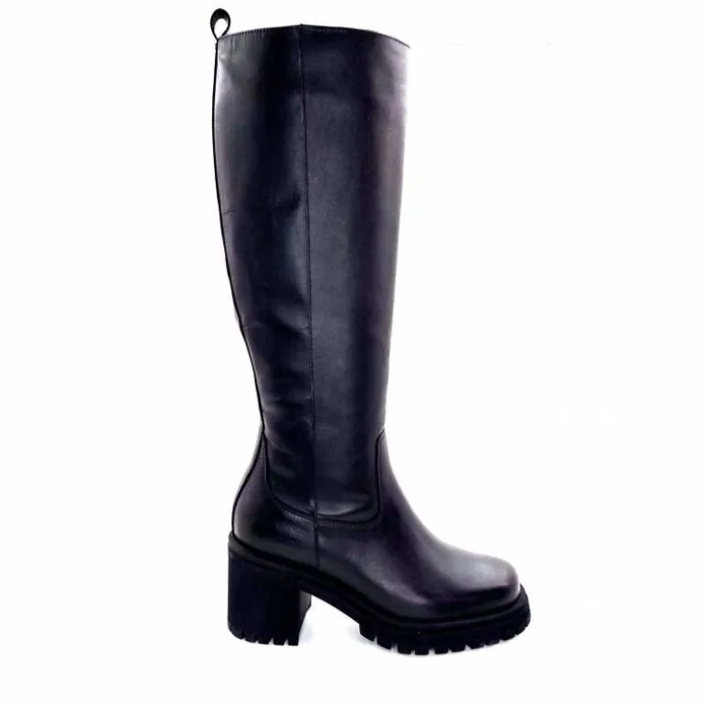 Ivoire0235a Bottes Ivoire 28119 Cuir Noir Discount