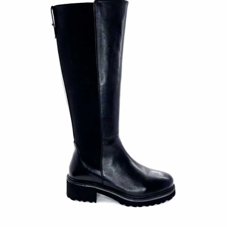 Ivoire0130a Bottes Ivoire 895463 Cuir Noir Flash Sale
