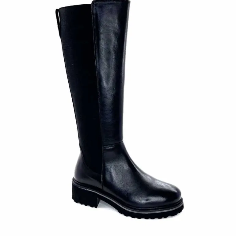 Ivoire0130a Bottes Ivoire 895463 Cuir Noir Flash Sale