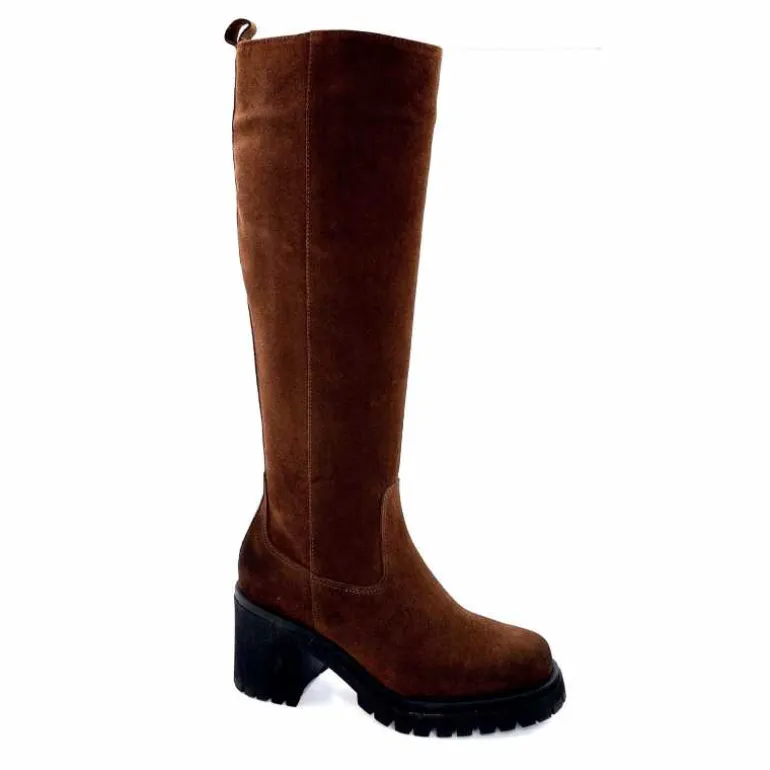 Ivoire0235a Bottes Ivoire 28119 Daim Marron New