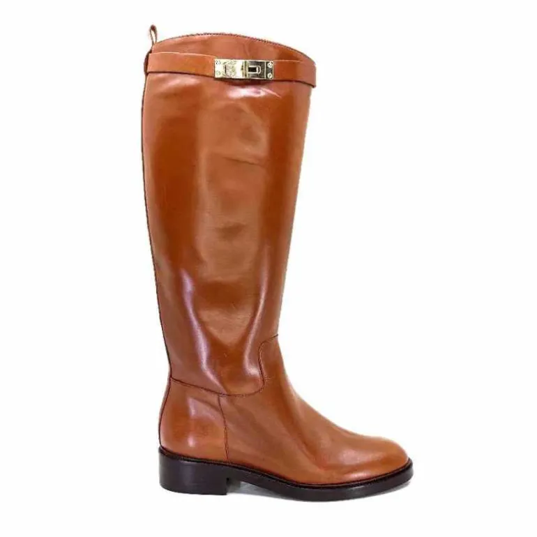 JHay Bottes 1101 Cuir Camel Flash Sale