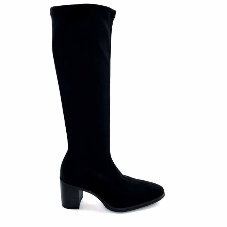 miss elastic Bottes Stretch Ivoire 76202 Noir Clearance