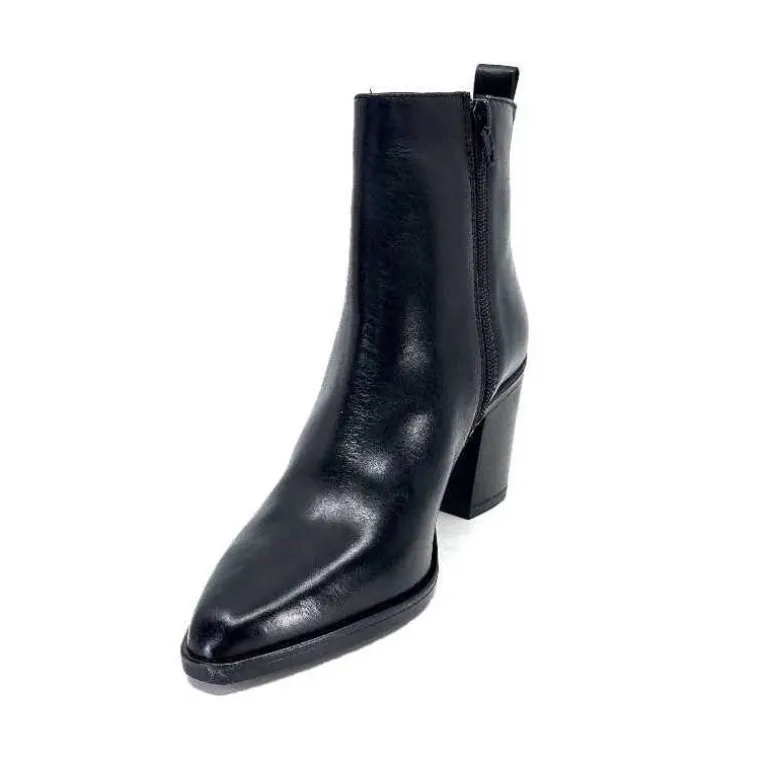 bottines__talon_ivoire__cuir_noir_8.webp Ivoire0104a Bottines à Talon Ivoire 52145 Cuir Noir Cheap