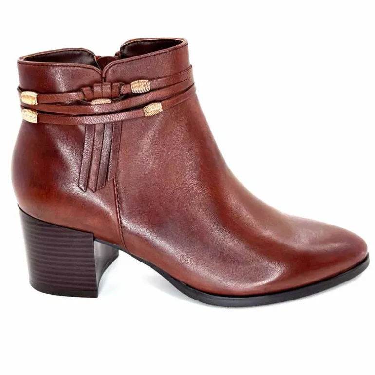 Regarde Le Ciel Bottines à Talon Taylor 39 Cuir Marron Store