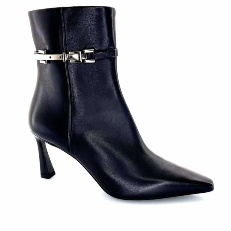 chantal Bottines à talons 2377 Cuir Noir Cheap