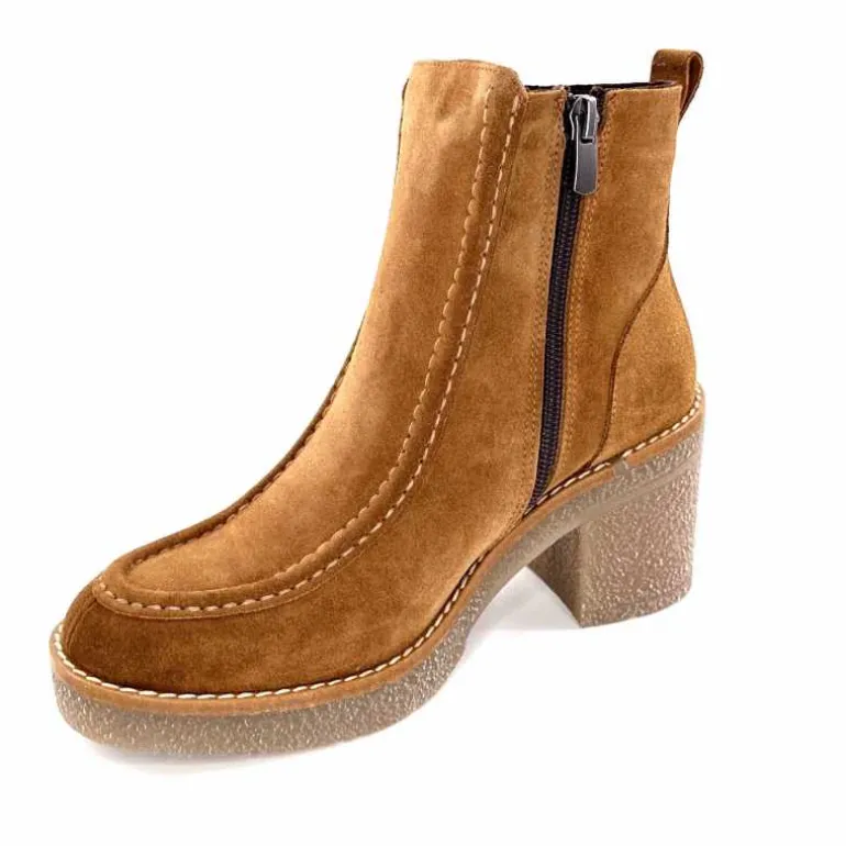 bottines__talons_ivoire__daim_marron_10.webp 355-ivoire Bottines à Talons Ivoire 1030 Daim Marron Store