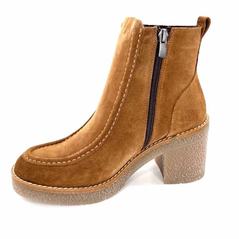 bottines__talons_ivoire__daim_marron_11.webp 355-ivoire Bottines à Talons Ivoire 1030 Daim Marron Store