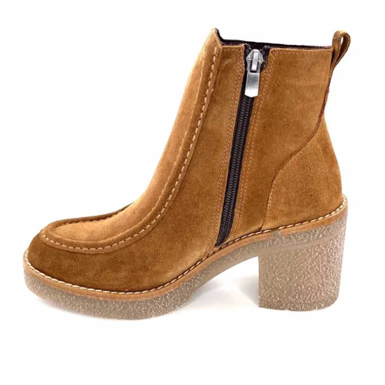 bottines__talons_ivoire__daim_marron_12.webp 355-ivoire Bottines à Talons Ivoire 1030 Daim Marron Store