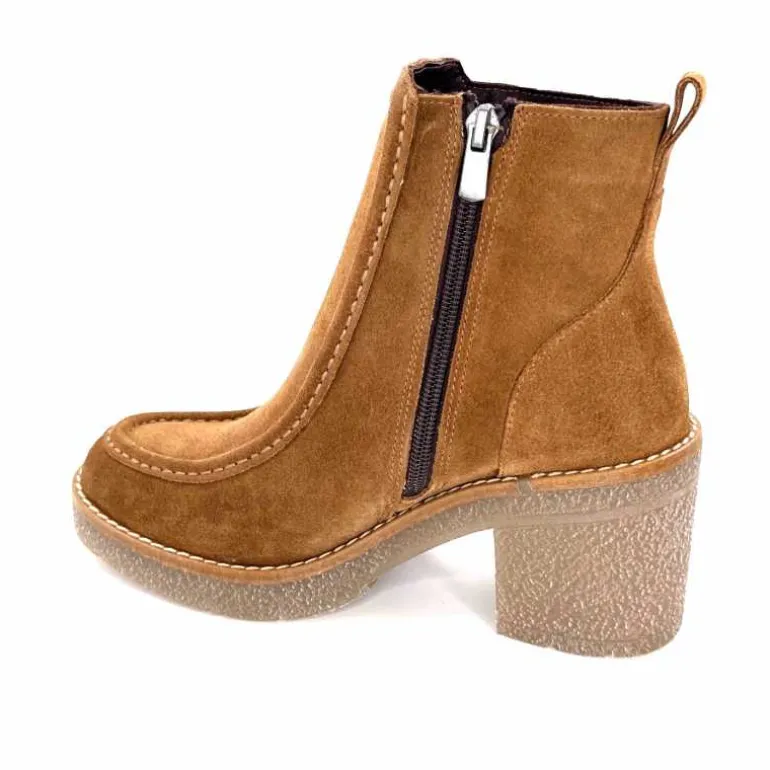 bottines__talons_ivoire__daim_marron_13.webp 355-ivoire Bottines à Talons Ivoire 1030 Daim Marron Store