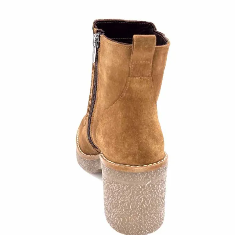 bottines__talons_ivoire__daim_marron_17.webp 355-ivoire Bottines à Talons Ivoire 1030 Daim Marron Store