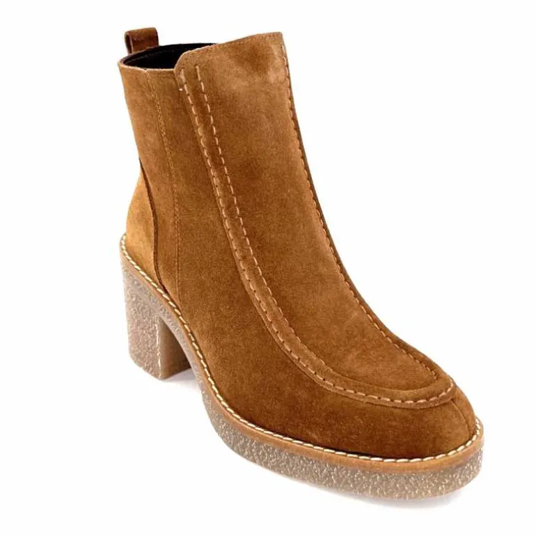 bottines__talons_ivoire__daim_marron_3.webp 355-ivoire Bottines à Talons Ivoire 1030 Daim Marron Store