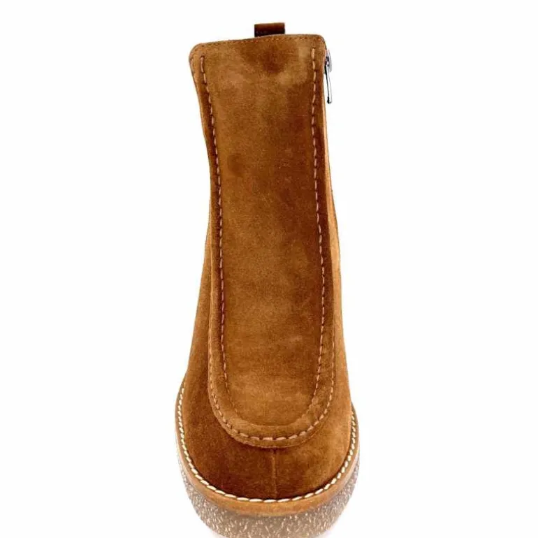 bottines__talons_ivoire__daim_marron_6.webp 355-ivoire Bottines à Talons Ivoire 1030 Daim Marron Store