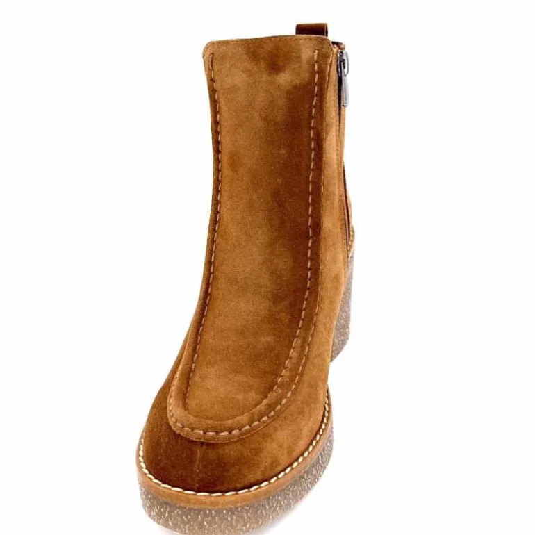 bottines__talons_ivoire__daim_marron_7.webp 355-ivoire Bottines à Talons Ivoire 1030 Daim Marron Store