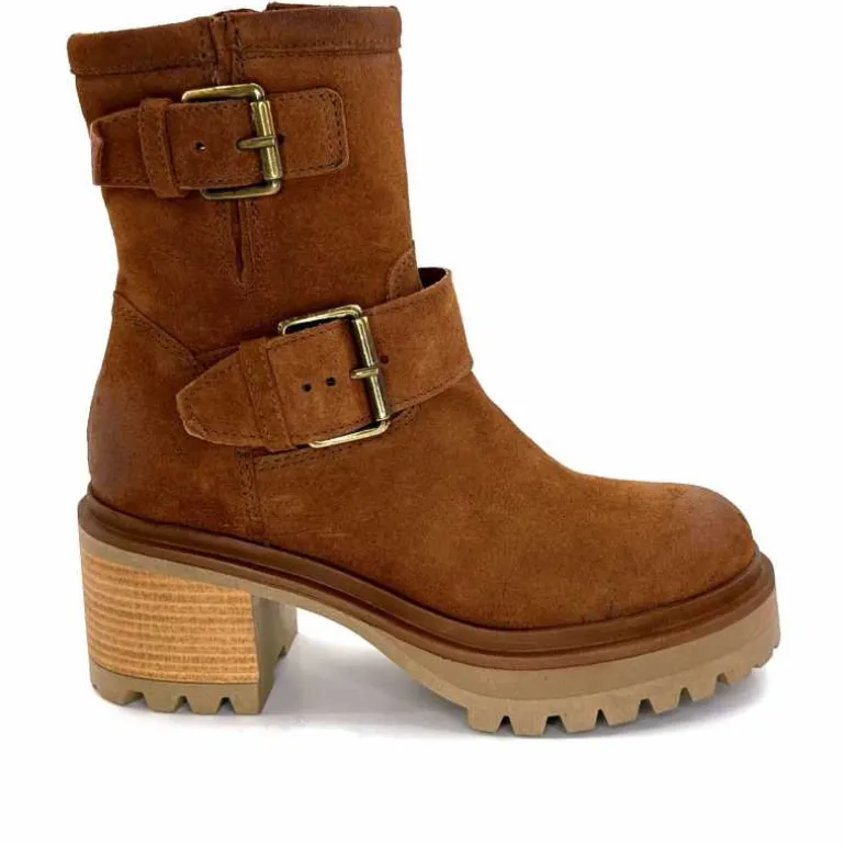 Mjus Bottines à Talons T64209 101 Daim Tabacco Marron Cheap