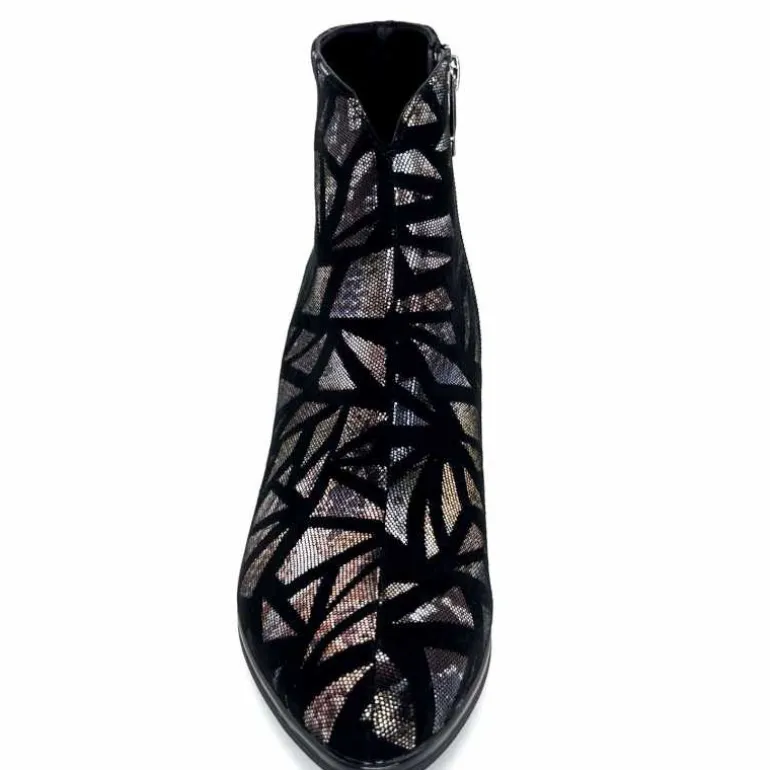 Elue Par Nous Bottines à Talons Métamorphose Saboteuse Textile NoirBrillant Multicolore MulticoloreNoir Cheap