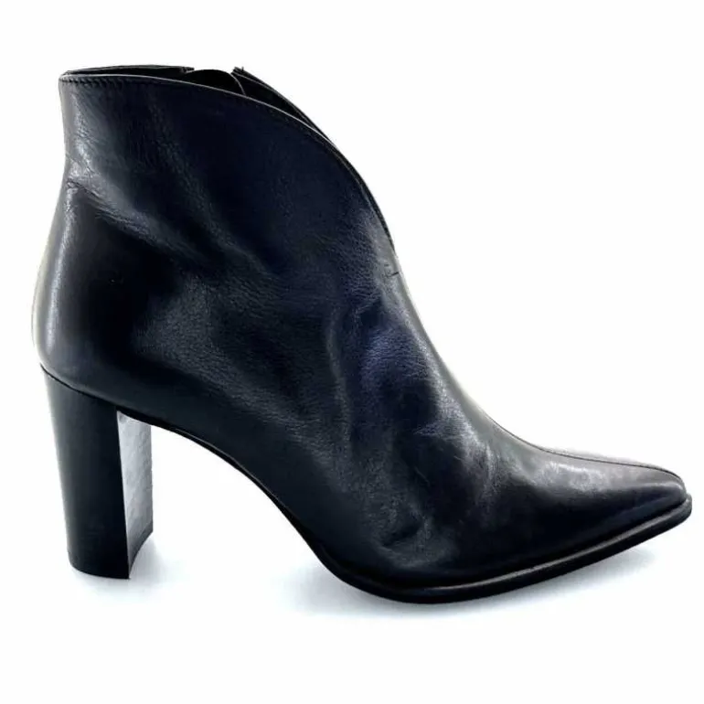 Myma Bottines à Talons 8097/00 Cuir Noir Best