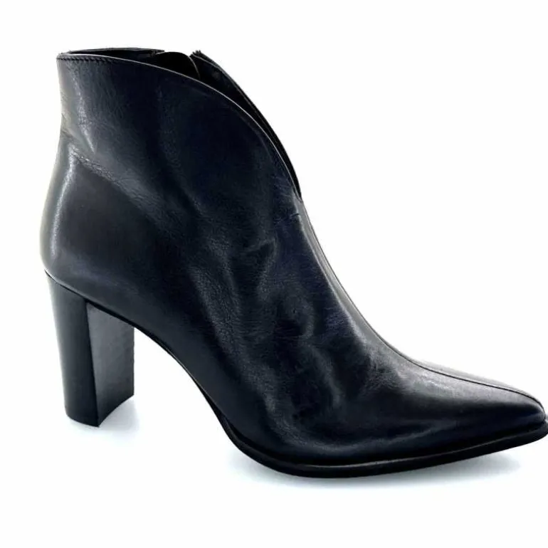Myma Bottines à Talons 8097/00 Cuir Noir Best