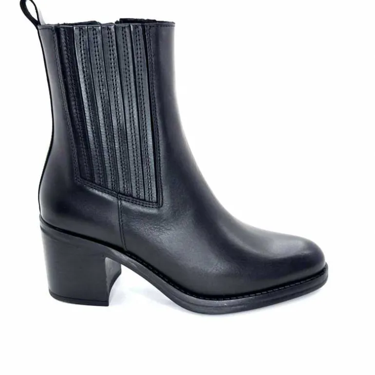Alpe Bottines 2403 Cuir Noir New