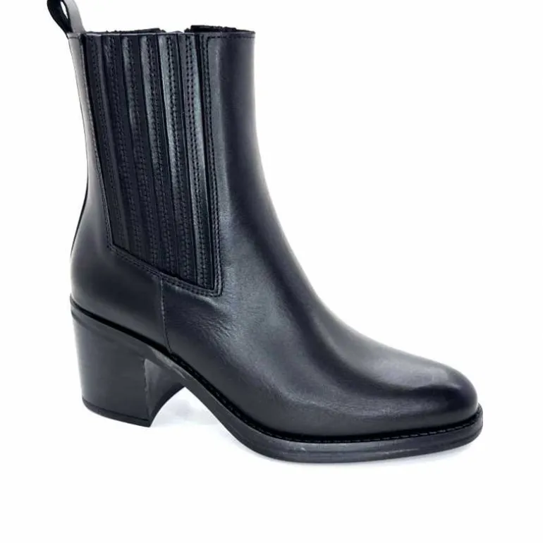 Alpe Bottines 2403 Cuir Noir New