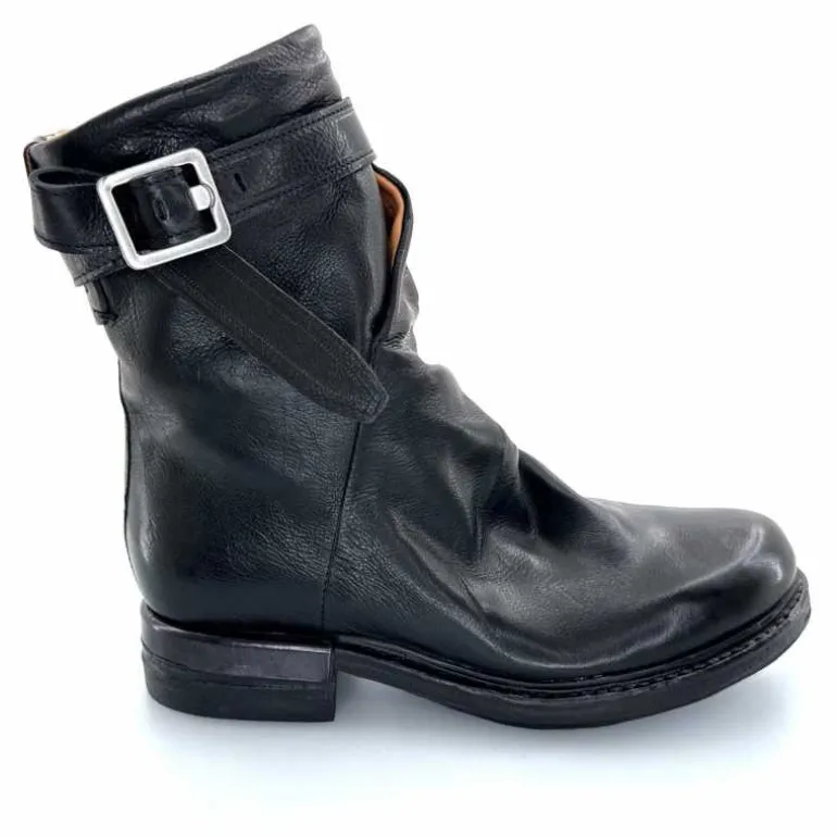 AS 98 Bottines AS98 B80213 Cuir Noir Discount