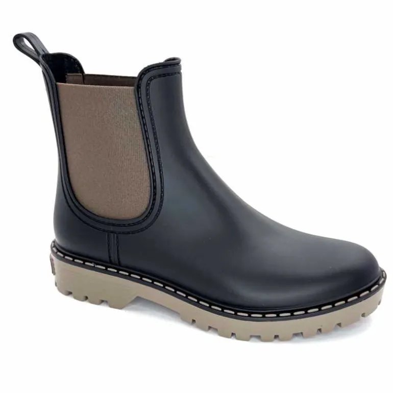 Toni Pons Bottines De Pluie Cavour &amp; Taupe Noir Shop