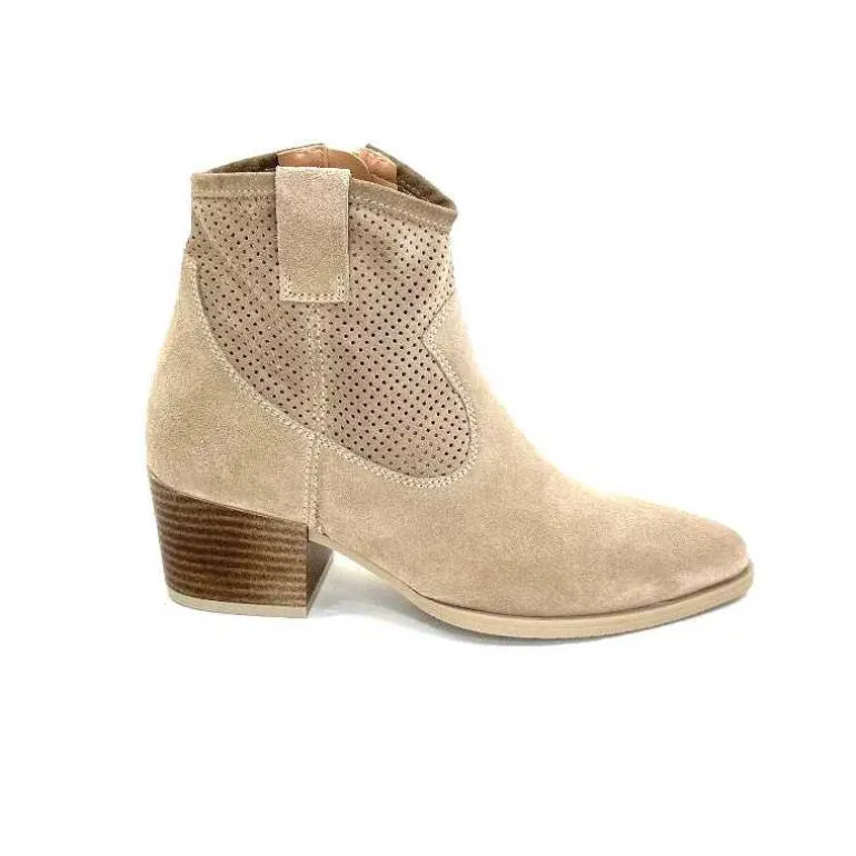 Ivoire0104a Bottines Eté Ivoire A53079 Daim Fossile Beige Hot