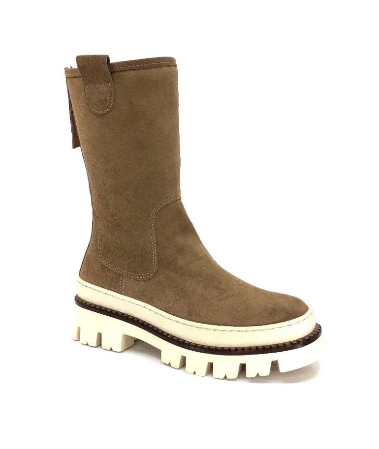 Elena Bottines Fourrées 42020 Friend Daim Marron Online