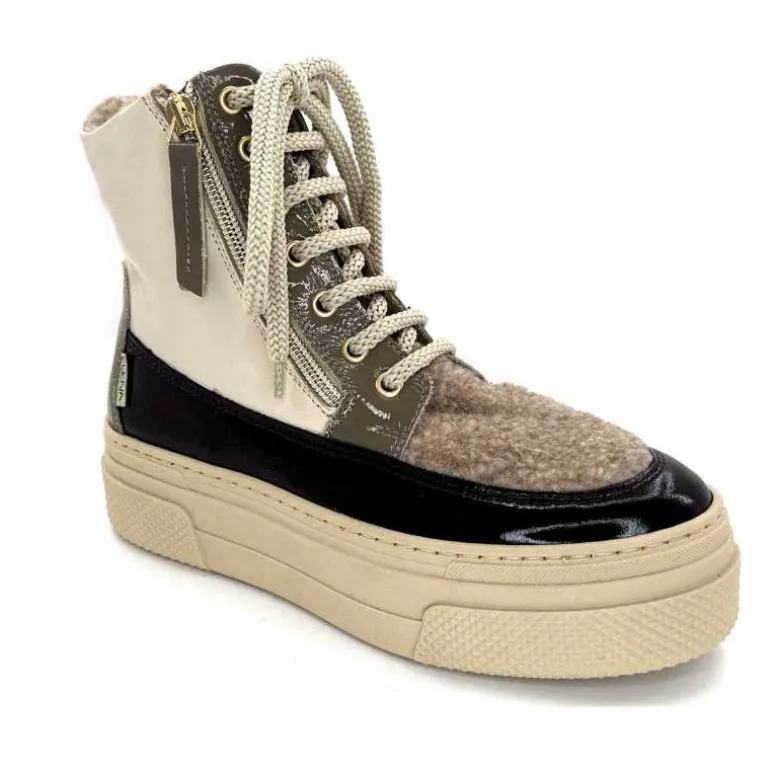 bottines_fourres_elena__gill_cuir_crme_marron_gris_2.webp Elena Bottines Fourrées 20339 Gill Cuir Crème Marron Gris BlancGrisClairMarron Online