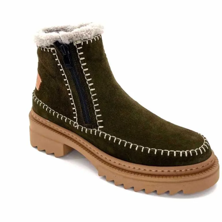 bottines_fourres_hooper_melen_daim_kaki_2.webp gemilli sarl - hooper Bottines Fourrées Hooper Melen Daim Kaki Discount