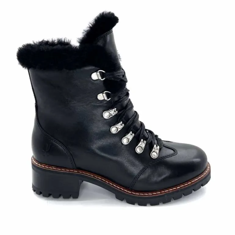 gemilli sarl - hooper Bottines Fourrées Hooper Shoes Albe Cuir Noir Cheap