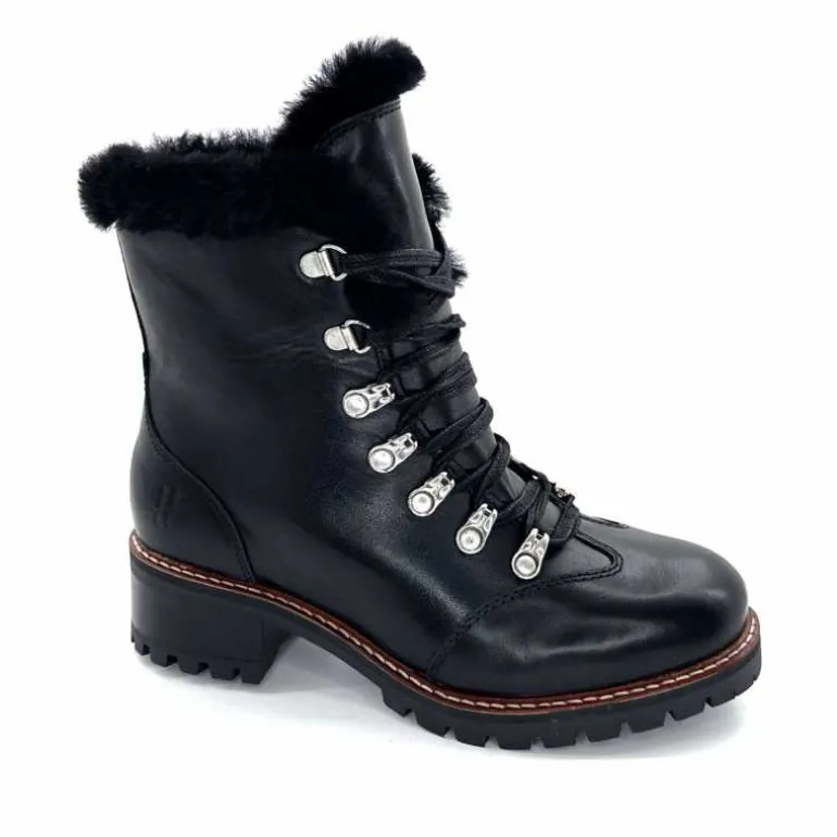 gemilli sarl - hooper Bottines Fourrées Hooper Shoes Albe Cuir Noir Cheap