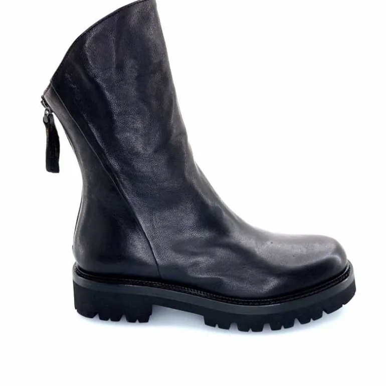 Ivoire0156 Bottines Ivoire 3270 Carrie Cuir Noir New