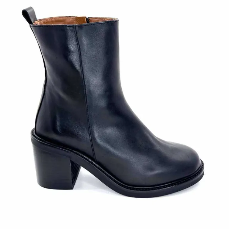 belang Bottines Ivoire 300 Cuir Noir Cheap