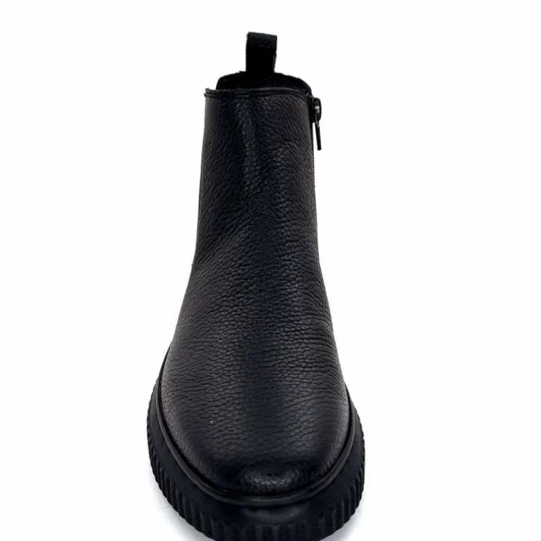 bottines_ivoire__cuir_noir_6-4.webp marchesini Bottines Ivoire 659020 Cuir Noir Fashion