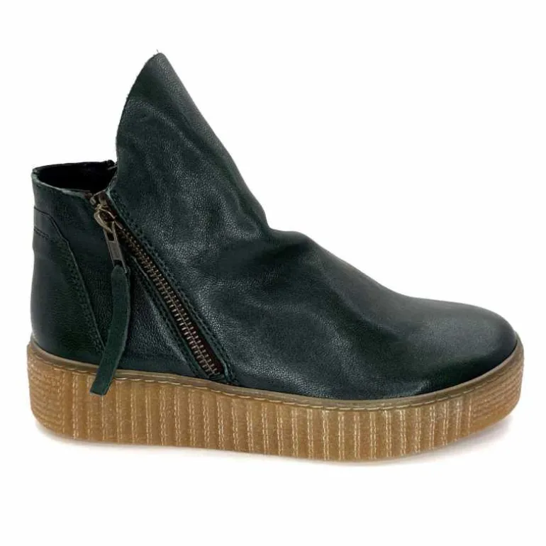 follia dolce Bottines Ivoire 411 Cuir Vert Clearance