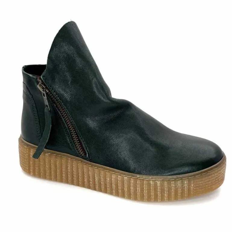 follia dolce Bottines Ivoire 411 Cuir Vert Clearance