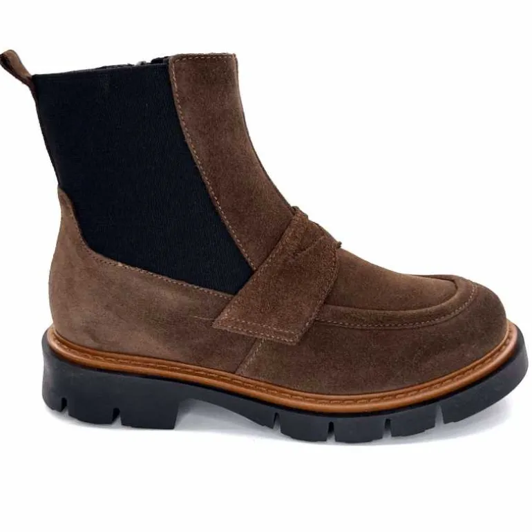 Ivoire0351a Bottines Ivoire 2546057 Daim Marron Hot