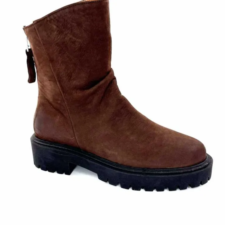 Ivoire0209b Bottines Ivoire 13296 Daim Marron Discount