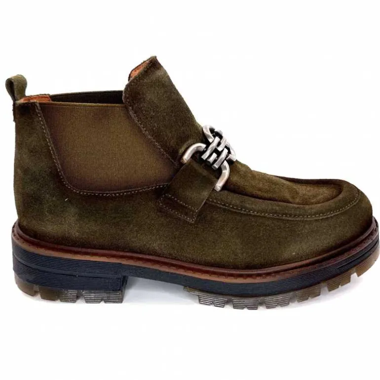 Ivoire0036a Bottines Ivoire Cv5059 Daim Olive Vert Online