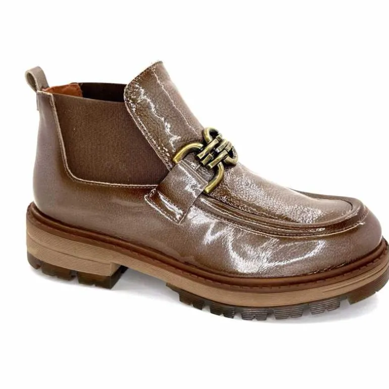 Ivoire0036a Bottines Ivoire Cv5059 Vernis Taupe Flash Sale