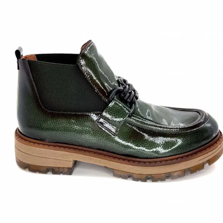 Ivoire0036a Bottines Ivoire Cv5059 Vernis Olive Vert Online