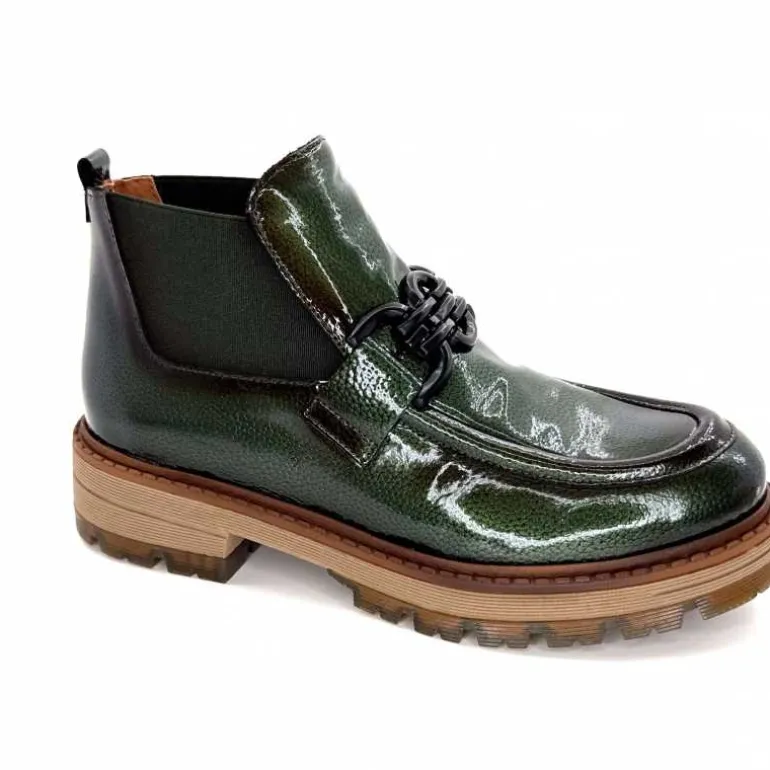 Ivoire0036a Bottines Ivoire Cv5059 Vernis Olive Vert Online