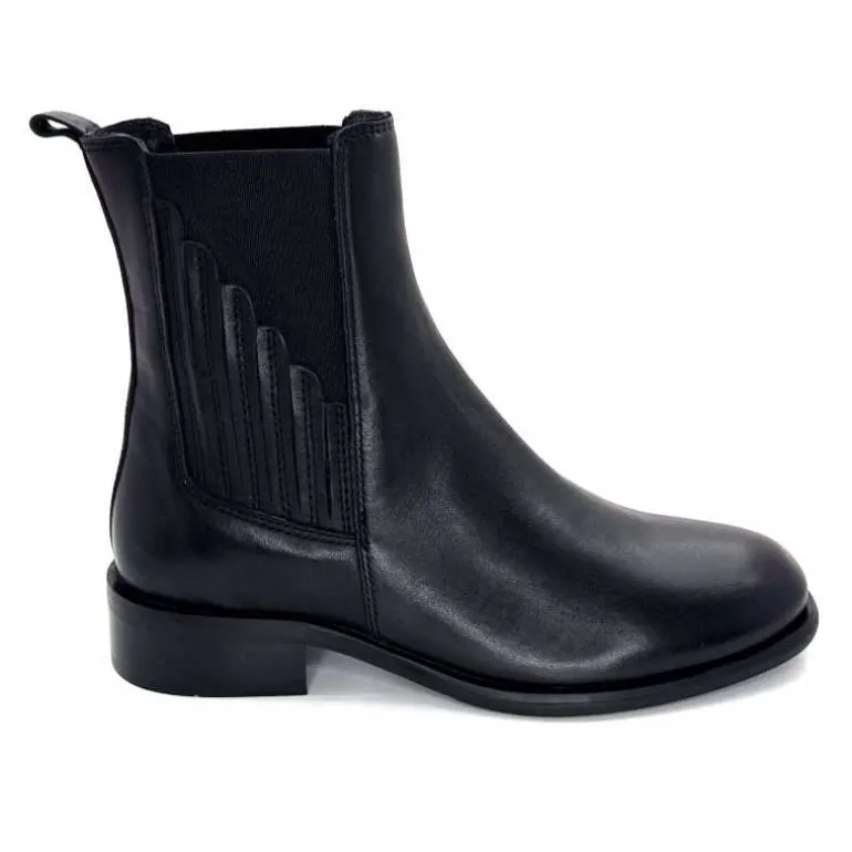 marcha / m.moustafa Bottines Ivoire Lot 3068 Cuir Noir Outlet