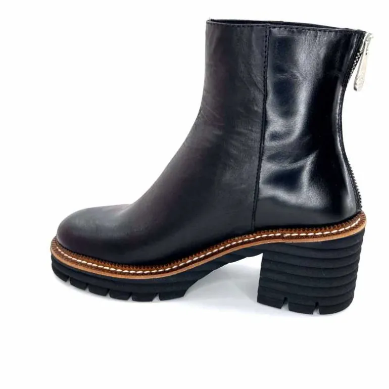 bottines_lgres__talons_pedro_miralles__cuir_noir_13.webp Pedro Miralles Bottines Légères à Talons 28294 Cuir Noir Shop