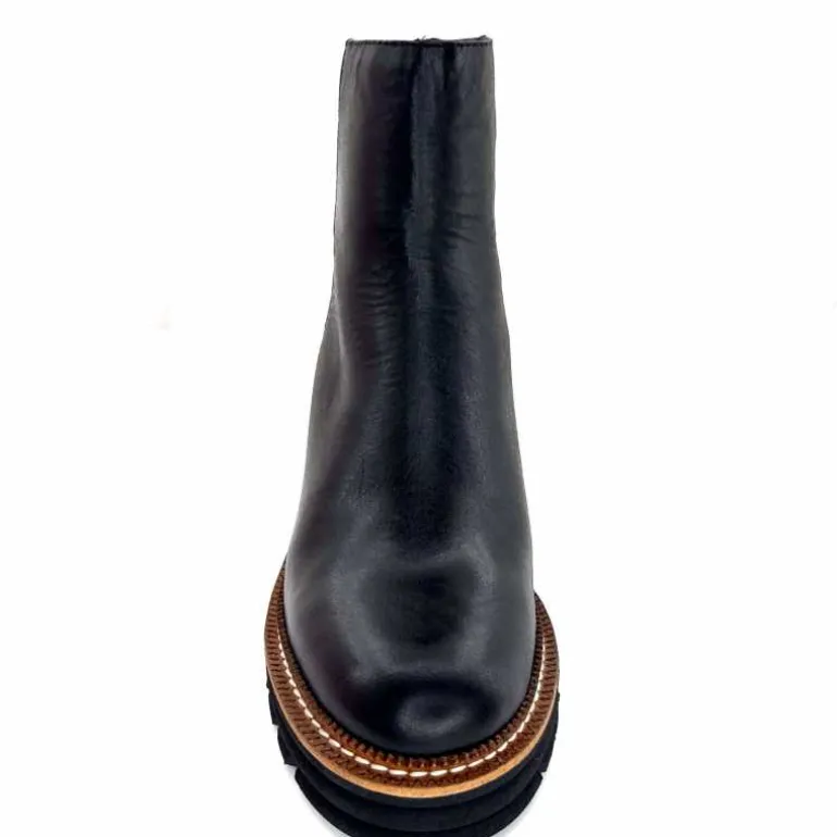 bottines_lgres__talons_pedro_miralles__cuir_noir_6.webp Pedro Miralles Bottines Légères à Talons 28294 Cuir Noir Shop