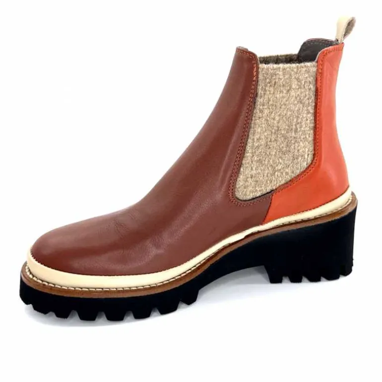 bottines_lgres_xsa__cuir_marron_rouge_11.webp XSA Bottines Légères 9176 Cuir Rouge Marron Flash Sale