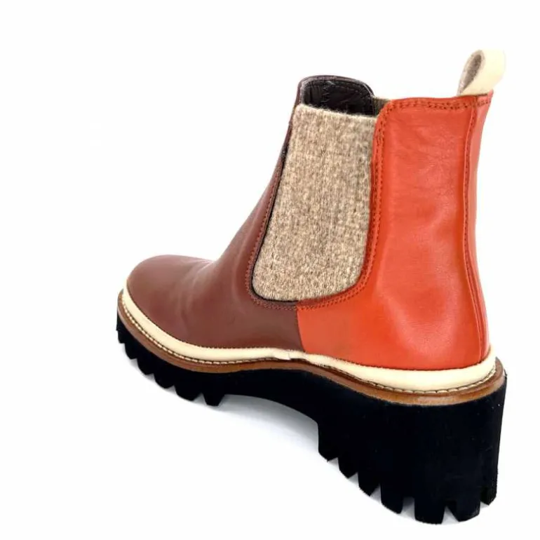 bottines_lgres_xsa__cuir_marron_rouge_15.webp XSA Bottines Légères 9176 Cuir Rouge Marron Flash Sale