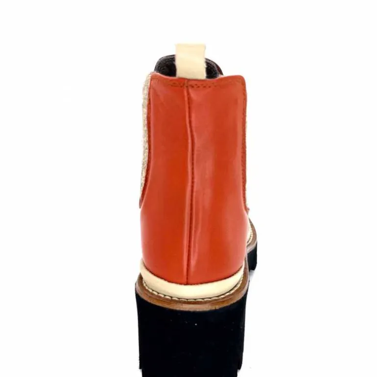 bottines_lgres_xsa__cuir_marron_rouge_18.webp XSA Bottines Légères 9176 Cuir Rouge Marron Flash Sale